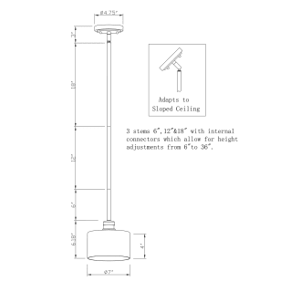 A thumbnail of the Forte Lighting 2748-01 Line Drawing