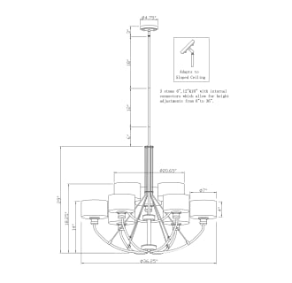 A thumbnail of the Forte Lighting 2748-09 Line Drawing