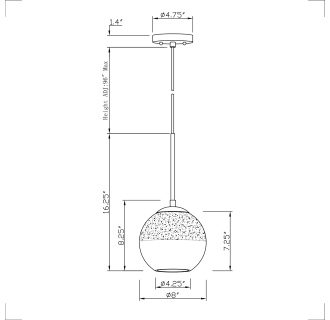 A thumbnail of the Forte Lighting 2757-01 Line Drawing