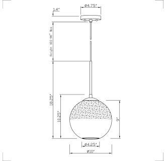 A thumbnail of the Forte Lighting 2758-01 Line Drawing