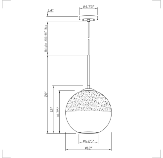 A thumbnail of the Forte Lighting 2761-01 Line Drawing