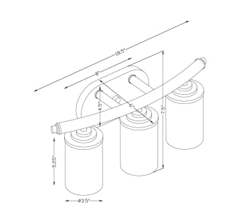 A thumbnail of the Forte Lighting 5105-03 Line Drawing