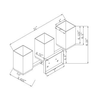 A thumbnail of the Forte Lighting 5145-03 Line Drawing