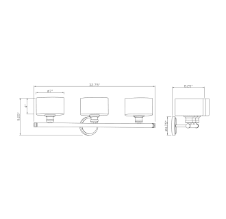 A thumbnail of the Forte Lighting 5748-03 Line Drawing