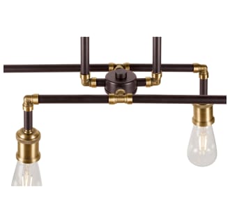 A thumbnail of the Forte Lighting 7116-04 Black and Antique Brass Alternate View 2