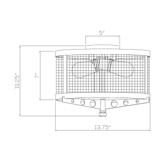 A thumbnail of the Forte Lighting 7119-02 Line Drawing