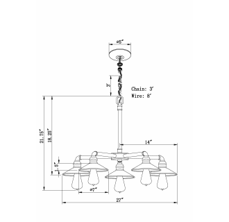 A thumbnail of the Forte Lighting 7159-05 Forte Lighting 7159-05