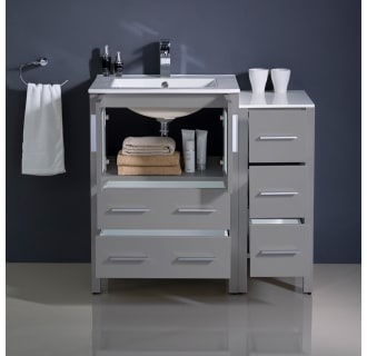 A thumbnail of the Fresca FCB62-2412-I Fresca-FCB62-2412-I-Installed View with Doors and Drawers Open