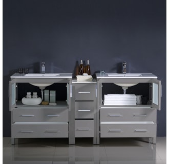 A thumbnail of the Fresca FCB62-301230-I Fresca-FCB62-301230-I-Installed View with Doors and Drawers Open