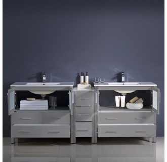 A thumbnail of the Fresca FCB62-361236-I Fresca-FCB62-361236-I-Installed View with Doors and Drawers Open