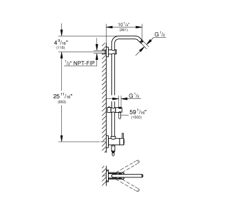 A thumbnail of the Grohe 26 487 Grohe-26 487-Line Drawing