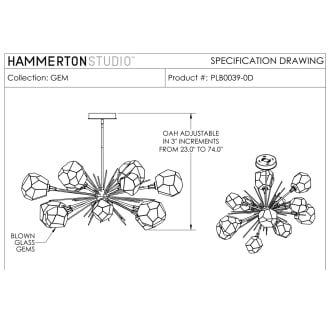 A thumbnail of the Hammerton Studio PLB0039-0D Specification Drawing 1
