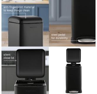 A thumbnail of the happimess HPM1012-TRASH-CAN Features - Black