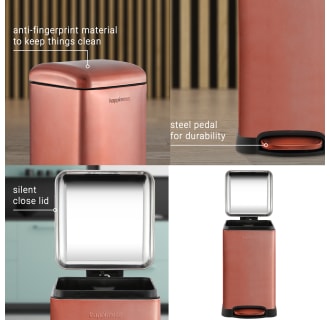 A thumbnail of the happimess HPM1012-TRASH-CAN Features - Rose Gold