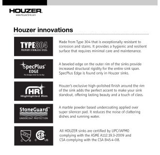 A thumbnail of the Houzer CS-1105 Houzer CS-1105