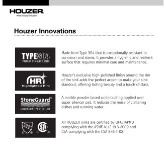 A thumbnail of the Houzer CS-1307 Houzer CS-1307