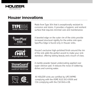 A thumbnail of the Houzer EC-3208SR Alternate Image