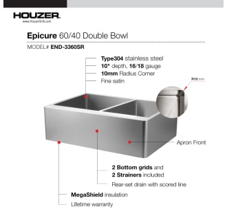 A thumbnail of the Houzer END-3360SR Alternate Image