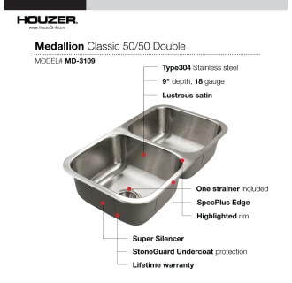 A thumbnail of the Houzer MD-3109 Alternate Image