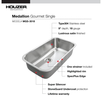 A thumbnail of the Houzer MGS-3018 Alternate Image