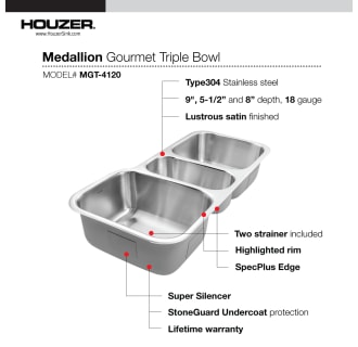 A thumbnail of the Houzer MGT-4120 Alternate Image