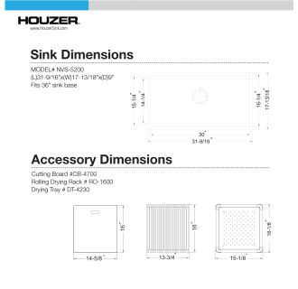 A thumbnail of the Houzer NVS-5200 Alternate Image