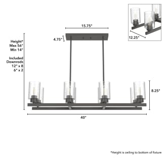 A thumbnail of the Hunter Hartland 40 Chandelier Dimensions