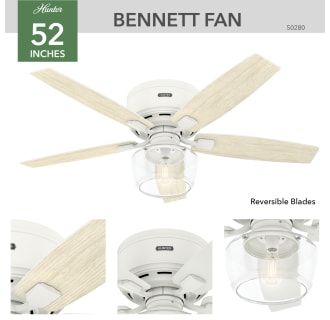 A thumbnail of the Hunter Bennett 52 LED Low Profile Hunter 50280 Bennett Ceiling Fan Details