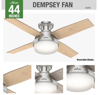A thumbnail of the Hunter Dempsey 44 LED Low Profile Hunter 50282 Dempsey Ceiling Fan Details