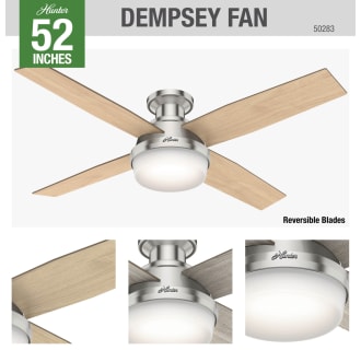 A thumbnail of the Hunter Dempsey 52 LED Low Profile Hunter 50283 Dempsey Ceiling Fan Details