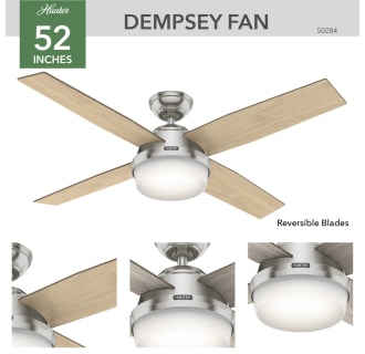 A thumbnail of the Hunter Dempsey 52 LED Hunter 50284 Dempsey Ceiling Fan Details