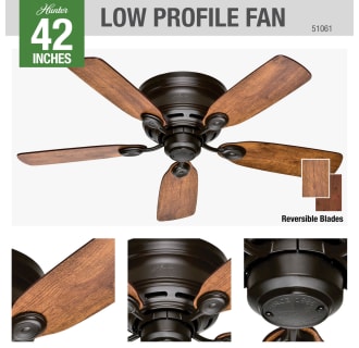 A thumbnail of the Hunter Low Profile 42 Hunter 51061 Ceiling Fan Details