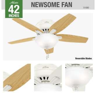 A thumbnail of the Hunter Newsome 42 Low Profile Hunter 51080 Ceiling Fan Details
