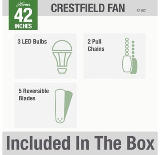 A thumbnail of the Hunter Crestfield 42 LED Low Profile Hunter 52152 Crestfield Included in Box