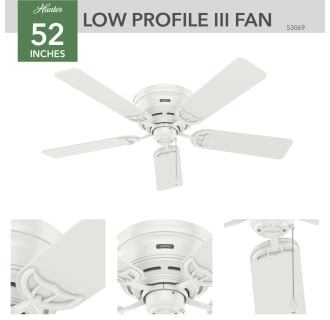 A thumbnail of the Hunter Low Profile 52 Hunter 53069 Low Profile Ceiling Fan Details