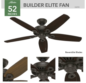 A thumbnail of the Hunter Builder Elite Damp Hunter 53292 Builder Ceiling Fan Details