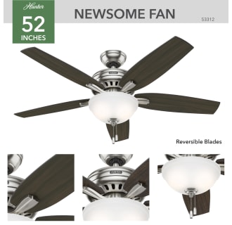 A thumbnail of the Hunter Newsome 52 Bowl Hunter 53312 Newsome Ceiling Fan Details