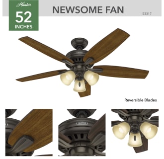 A thumbnail of the Hunter Newsome 52 3 Light Hunter 53317 Newsome Ceiling Fan Details
