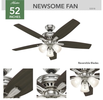A thumbnail of the Hunter Newsome 52 3 Light Hunter 53318 Newsome Ceiling Fan Details