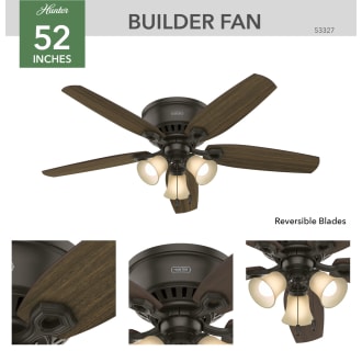 A thumbnail of the Hunter Builder 52 Low Profile Hunter 53327 Builder Ceiling Fan Details