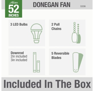 A thumbnail of the Hunter Donegan 52 3 Light Hunter 53336 Donegan Included in Box
