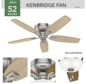 A thumbnail of the Hunter Kenbridge 52 Low Profile Hunter 53380 Kenbridge Ceiling Fan Details