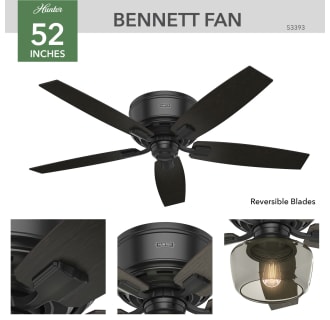 A thumbnail of the Hunter Bennett 52 LED Low Profile Hunter 53393 Bennett Ceiling Fan Details