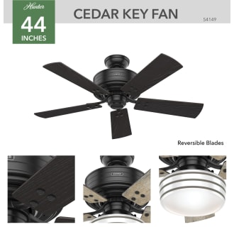 A thumbnail of the Hunter Cedar Key 44 LED Hunter 54149 Cedar Ceiling Fan Details