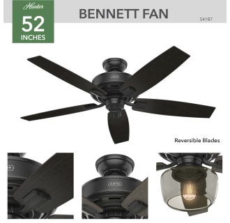 A thumbnail of the Hunter Bennett 52 LED Globe Hunter 54187 Bennett Ceiling Fan Details