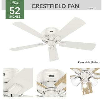A thumbnail of the Hunter Crestfield 52 LED Low Profile Hunter 54207 Crestfield Ceiling Fan Details