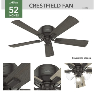 A thumbnail of the Hunter Crestfield 52 LED Low Profile Hunter 54208 Crestfield Ceiling Fan Details