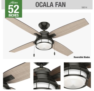 A thumbnail of the Hunter Ocala 52 Hunter 59214 Ocala Ceiling Fan Details