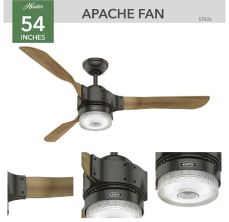 A thumbnail of the Hunter Apache 54 Hunter 59226 Apache Ceiling Fan Details
