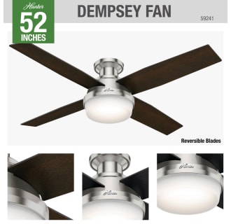 A thumbnail of the Hunter Dempsey 52 LED Low Profile Hunter 59241 Dempsey Ceiling Fan Details